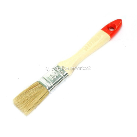 Кисть 2,5см плоская натуральная щетина-12