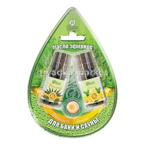 Набор масел 2х10мл(эвкалипт, лимон) блист.в форме капля-20 ЛГ