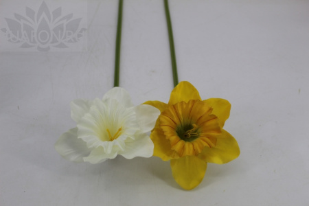 Искусственные цветы Нарцисс в ассорт. h45см