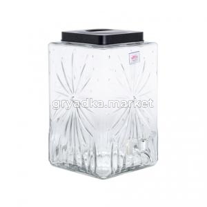 Бутыль 8л резная с пластик. крышкой 1-6