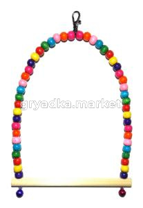 Игрушка д/птиц Качели из бусин 02 Бриллиант 2/150