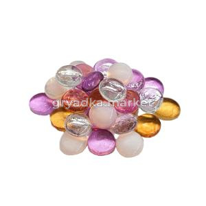 Грунт №183 стеклянный плоский янтарный, фиолетовый, прозрач.170г Тритон 1/16