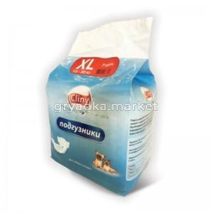 Подгузники 15-30 кг размер XL (7шт)Cliny-12