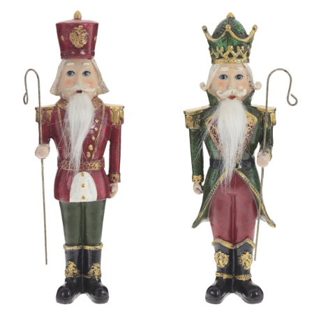 Фигурка декоративная Щелкунчик, L12 W6 H30 см, 2в.