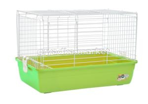 Клетка T1-1G для мелких животных, эмаль, зеленая, 600*355*400мм, Triol