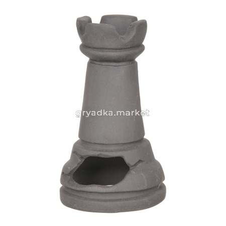 Декорация GLOXY Шахматная фигура Ладья черная 7х7х12см