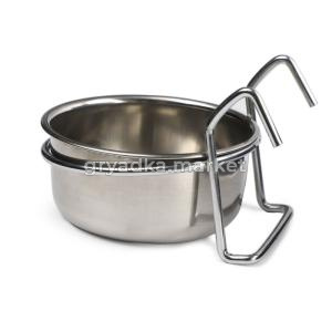 Миска металлическая с держателем, 0,25л, Triol