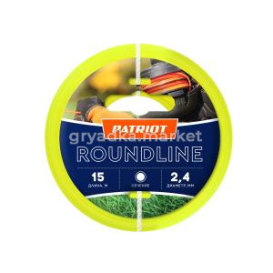Леска д-триммера D2,4мм 15м круг 