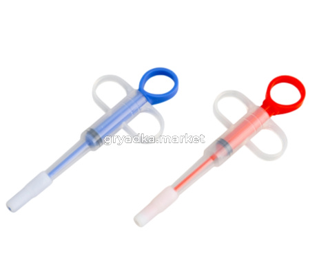 Таблеткодаватель WOGY д-животных 15х5.5см с 2-мя насадками д-жидких лекарств и д-таблеток, микс арт.