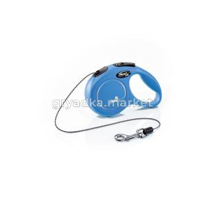 рулетка-поводок Flexi NEW CAT  3м до 8кг  ТРОС ЧЕРНЫЙ1-12 -23426