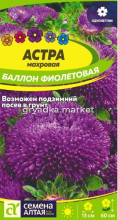 Астра Баллон Фиолетовая 0,05г Одн 60см (Сем Алт)
