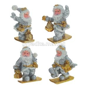 Декор подвесной Санта, L4 W5 H7 см 4в