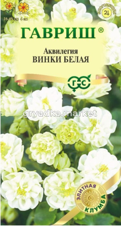 Аквилегия Винки белая обыкновенная 5шт Мн 45см (Гавриш) Элитная клумба