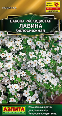 Бакопа Лавина белоснежная 3шт Одн 60 см (Аэлита)