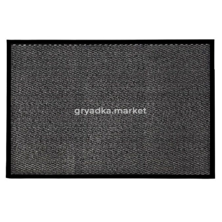Коврик придверный влаговпитывающий 60х90 см серый -12