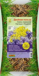 Смесь сидератов 1кг Горчица и фацелия 1-20
