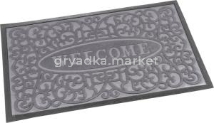 Коврик придверный с ворсом на резин. основе 40х60см серый-24шт