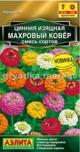 Цинния Махровый ковер 0,3г Одн смесь 70см (Аэлита)