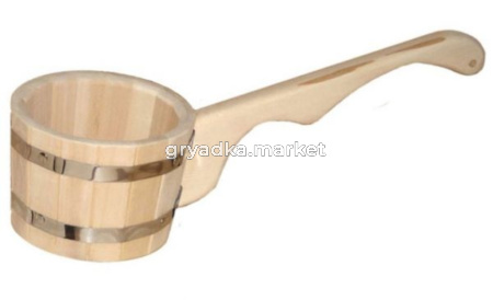 Ковш-черпак 1,5л. бондарный с горизонтальной ручкой-5