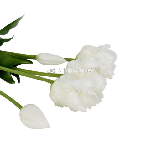 Искусственные цветы Букет тюльпанов из силикона 5 голов h40см в ассорт. 185570 4