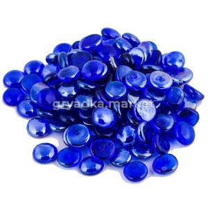 Грунт стеклянный 170г N168 (ПЛОСКИЙ КРУПНЫЙ ГОЛУБОЙ БЛЕСТЯЩИЙ)