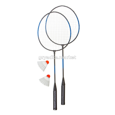 Набор для игры в бадминтон: 2 ракетки, 2 волана. Для лиц старше 14 лет (пластик, металл)