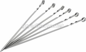 Шампура 60х0,7см (уп6 шт)