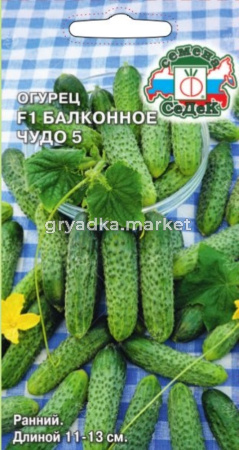 Огурец Балконное чудо 5 F1 0,2г Парт Ранн (Седек) 