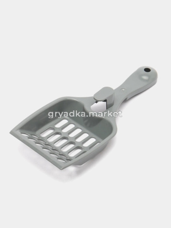 Совок д_туалета с держателем серый 26_Альтернатива