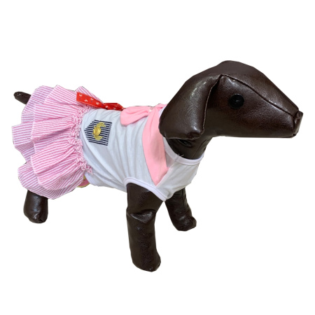 Платье д-собак р-р L 42х32 розовый-ВК-473-Китай