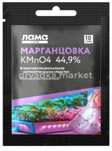 Марганцовка 10г (перманганат калия) 10-300 Лама Торф