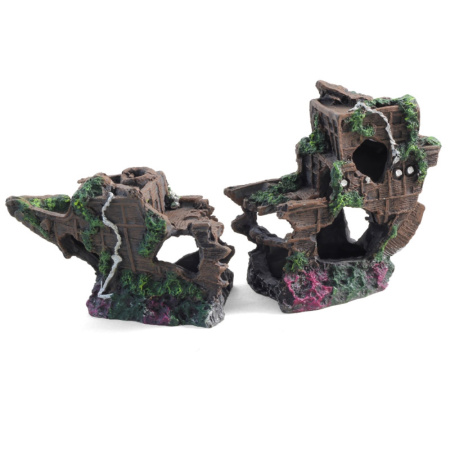 Грот смола Корабль 21,5*7*12см 1-1-Амма