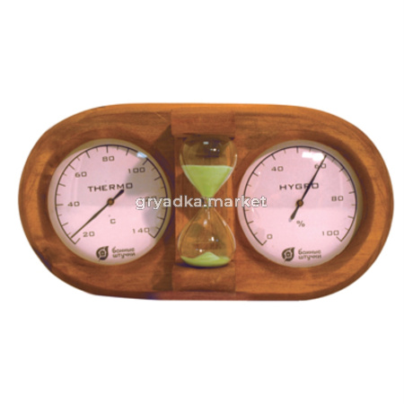 Термометр д-бани и сауны с гигрометром Банная станция 27х13,8х7,5см-4