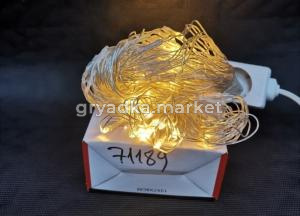 Гирлянда Сетка, 120ламп, 2х2м теплый белый  (Факт. арт. на коробке 71186)-60шт