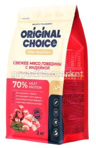 ORIGINAL CHOICE Adult Medium & Maxi 2 кг полнорационный сухой корм для собак средних и крупных пород