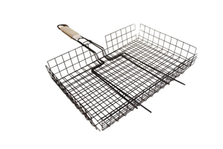 Решетка д-барбекю 410х335мм-60см.глуб.большая-12-А-И