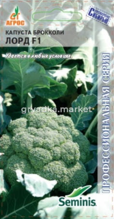 Капуста брокколи Лорд F1 15шт. суперранн!! (Агрос) Нидерланды