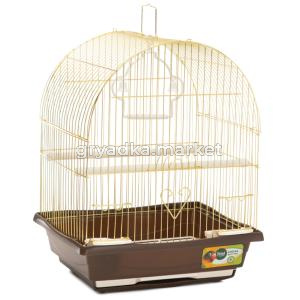 Клетка 1000G для птиц, золото, коричневая, 300х230х390мм, Triol