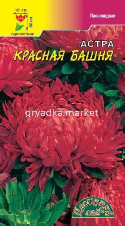Астра Башня Красная пионов.0,3г.Цвет.сад.