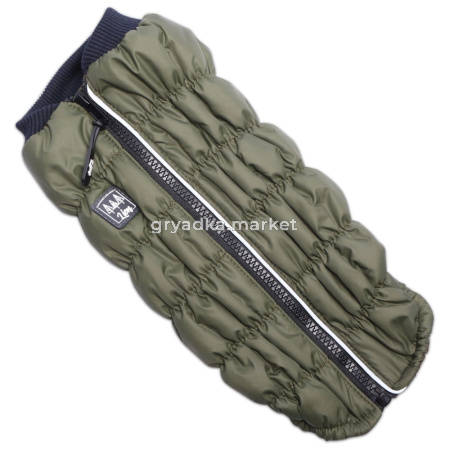 Жилетка для животных Lion, цвет: хаки LMK-519 (на гладкой подкладке) (Размер L (Длина спинки 33-35, 