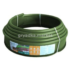 Бордюрная лента садовая 10смх10м оливковая 