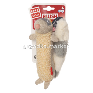 75310 Игрушка для собак Енот с пищалкой 34см, серия PLUSH FRIENDZ, GiGwi