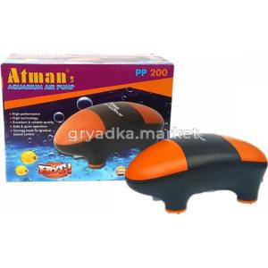Компрессор Atman PP-200 супертихий для аквариумов до 150 литров, 150 л-ч, нерегулируемый