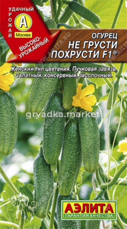 Огурец Не грусти похрусти F1 10шт Пч Ранн (Аэлита)