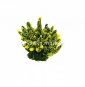 Растение пластик Коралл желто-зеленый 11,5х10х9см