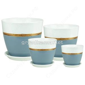 Бутон СЕВИЛЬЯ к-т из 4-х серый