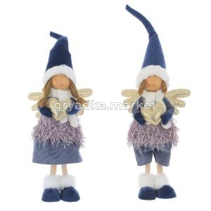 Игрушка набивная Ангел  L18 W10 H30 см, 2в.