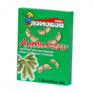 Пластина от моли Антимоль Домовой Прошка Хвоя(8шт-кор.)-100 ДК