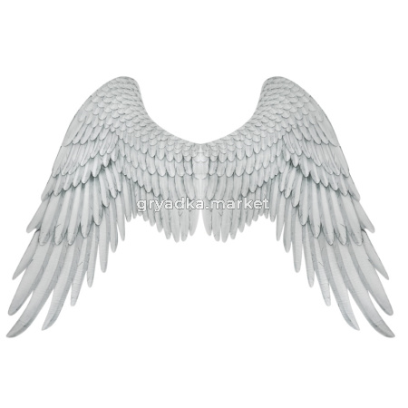 Карнавальные крылья Любовь 103х66см белые 