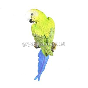 Попугай волнистый на ветке (ПОЛИСТОУН)
